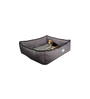 Dinzo- Large Grey & Black Cotton Bolstered Pet Bed
