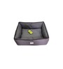 Dinzo- Large Grey & Black Cotton Bolstered Pet Bed