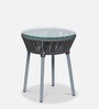 Disc Metal Table in Dark Grey Finish