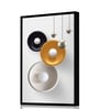 Disck Multicolour Synthetic Wood Wall Art