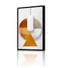 Disck Lamp Multicolour Engineered Wood Framed Canvas Wall Painting