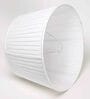 Diseno White Linen Pleated Lampshade