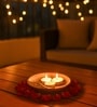 Golden Round Decorative Platter