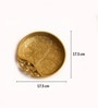 Golden Round Decorative Platter