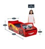 Disney Cars Lightning McQueen Toddler Bed with lightup windscreen in Multi Colour
