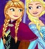 Disney Northern Lights Frozen Blue 350 GSM Cotton Kids Towels