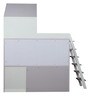 Disney Princess Loft Bed with Study Space in White Finish