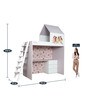 Disney Princess Loft Bed with Study Space in White Finish