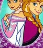 Disney Sisterly Love Frozen Purple 350 GSM Cotton Kids Towels