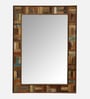 Distress Solid Wood Distress Wood Mirror Big Rectangular Wall Mirror