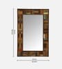 Distress Solid Wood Distress Wood Mirror Medium Rectangular Wall Mirror