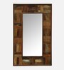 Distress Solid Wood Distress Wood Mirror Small Rectangular Wall Mirror