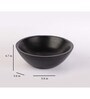 Distressed 280ml Black MDF Serving Bowl