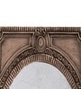 Distressed Brown Solid Mango Wood Victorian Arched Floor Mirror