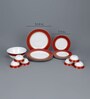 Diva Sovrana Ameerah Red Opalware Dinner Set