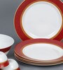 Diva Sovrana Ameerah Red Opalware Dinner Set