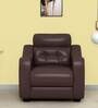 Divine 1 Seater Sofa In Burgundy Colour