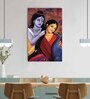 Divine Aura Of Radha Krishna Canvas Printed Art Prints