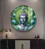 Divine Buddha Acrylic Round Wall Art
