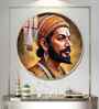 Divine Chhatrapati Shivaji Maharaj Acrylic Round Wall Art