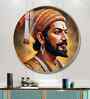 Divine Chhatrapati Shivaji Maharaj Acrylic Round Wall Art