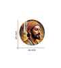 Divine Chhatrapati Shivaji Maharaj Acrylic Round Wall Art