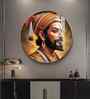 Divine Chhatrapati Shivaji Maharaj Acrylic Round Wall Art