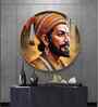 Divine Chhatrapati Shivaji Maharaj Acrylic Round Wall Art