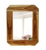 Brown Teak Wood Classic Mirror