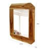 Brown Teak Wood Classic Mirror