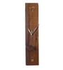 Divine Decor Brown Teak Wood 18 x 4 Inch Natural Edge Wall Clock