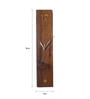 Divine Decor Brown Teak Wood 18 x 4 Inch Natural Edge Wall Clock