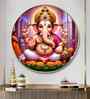 Divine Ganesh Ji Acrylic Round Wall Art