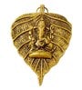 Divine Gold Ganesh Leaf Wall Hanging for Wealth, Wisdom, and Divine Protection