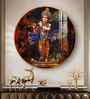 Divine Harmony Of Krishna Acrylic Round Wall Art