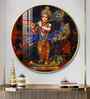 Divine Harmony Of Krishna Acrylic Round Wall Art