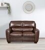 Royaloak Divine Leatherette 2 Seater Sofa in Brown Colour