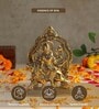 (1Pc) Gold Metal Divine Maa Durga Idol For Home Temple