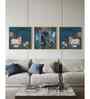 Divine Pichwai Trio Krishna with Cows Pichwai Set of 3 Canvas Art Panels