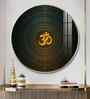 Divine Radiance Om Acrylic Round Wall Art
