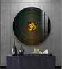 Divine Radiance Om Acrylic Round Wall Art