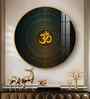 Divine Radiance Om Acrylic Round Wall Art