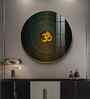 Divine Radiance Om Acrylic Round Wall Art