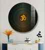 Divine Radiance Om Acrylic Round Wall Art