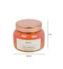 Eternal Love Orange White Soy Wax Scented Jar Candle