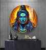 Divine Shiva Acrylic Round Wall Art