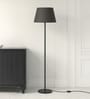 Divine Trends Floor Lamp Standing Modern Black 5ft Height with 16 inches Black Lampshade