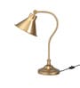 Divine Trends Study Desk Office Reading Curved Table Lamp Brass Antique Finish with Adjustable Head Shade