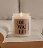 Diwali Elegance Lily Scented Candle With Glass Matchbox