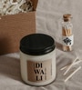 Diwali Elegance Lily Scented Candle With Glass Matchbox